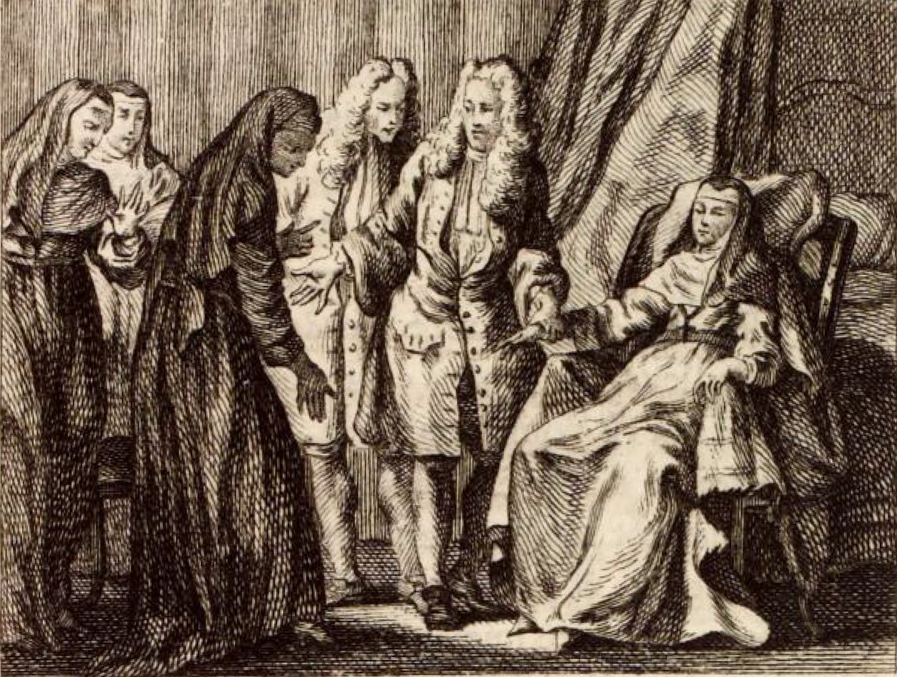 La Abadesa enferma de Charles Nicolas Cochin
