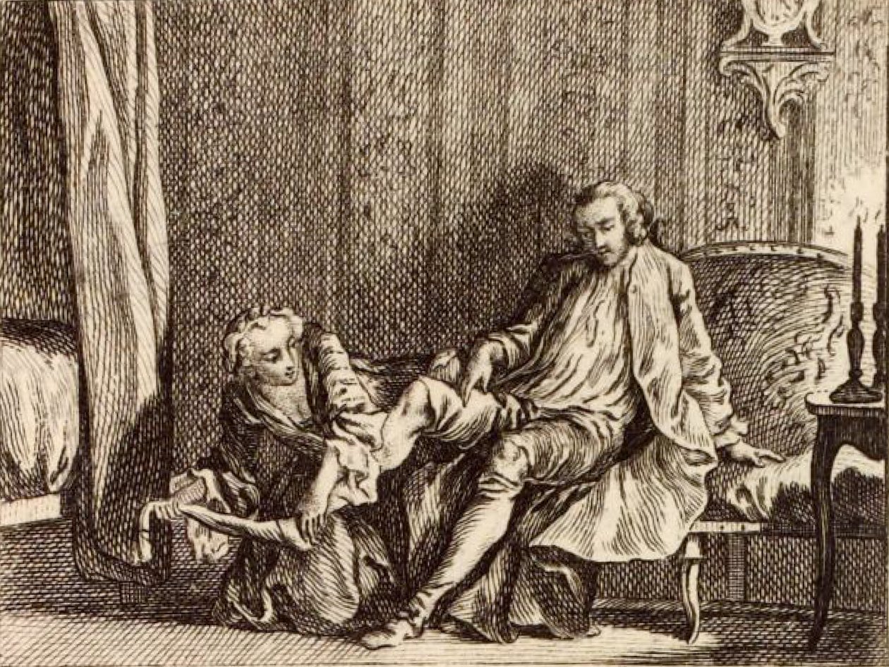 La cortesana enamorada de Charles Nicolas Cochin