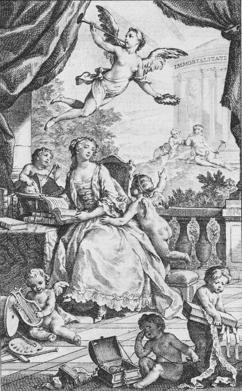 Retrato de Madame de Pompadour, ca. 1745 de Charles Nicolas Cochin