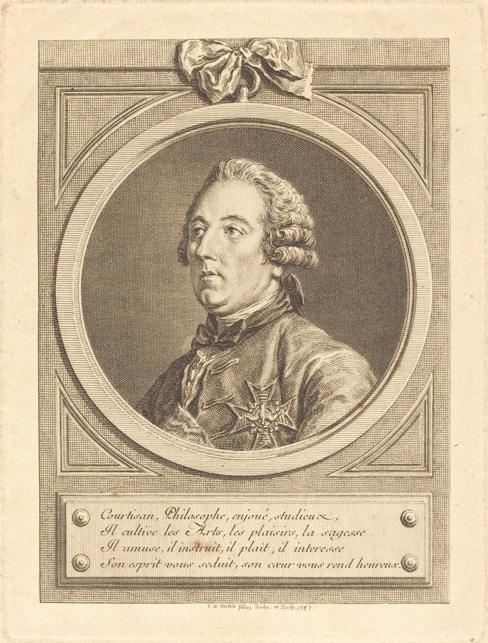 Louis César de La Baume-le-Blanc de Charles Nicolas Cochin II