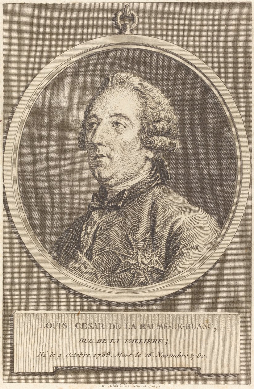 Louis Cesar de La Baume-le-Blanc de Charles Nicolas Cochin II