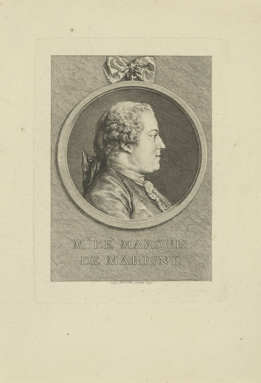 Abel-François Poisson de Vandières, marqués de Marigny de Charles Nicolas Cochin the younger