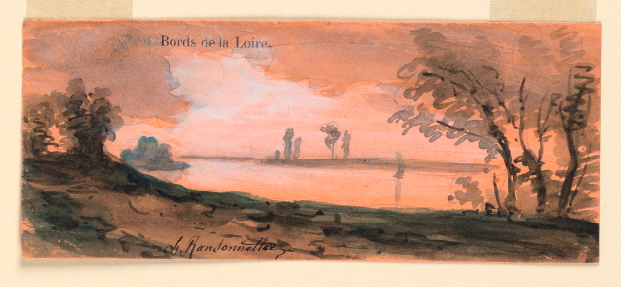 En las orillas del Loira de Charles Nicolas Ransonnette