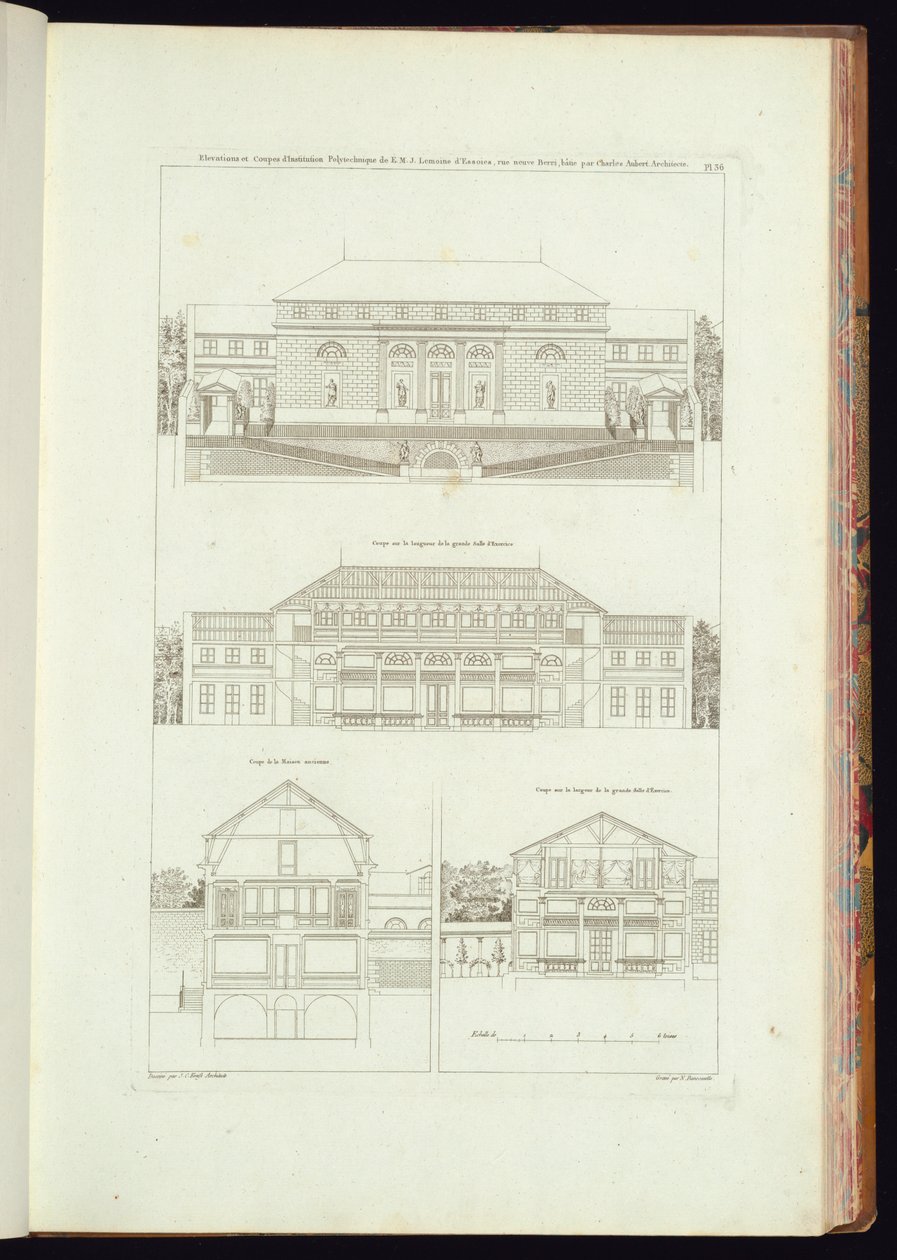Impresión encuadernada (Francia) de Charles Nicolas Ransonnette