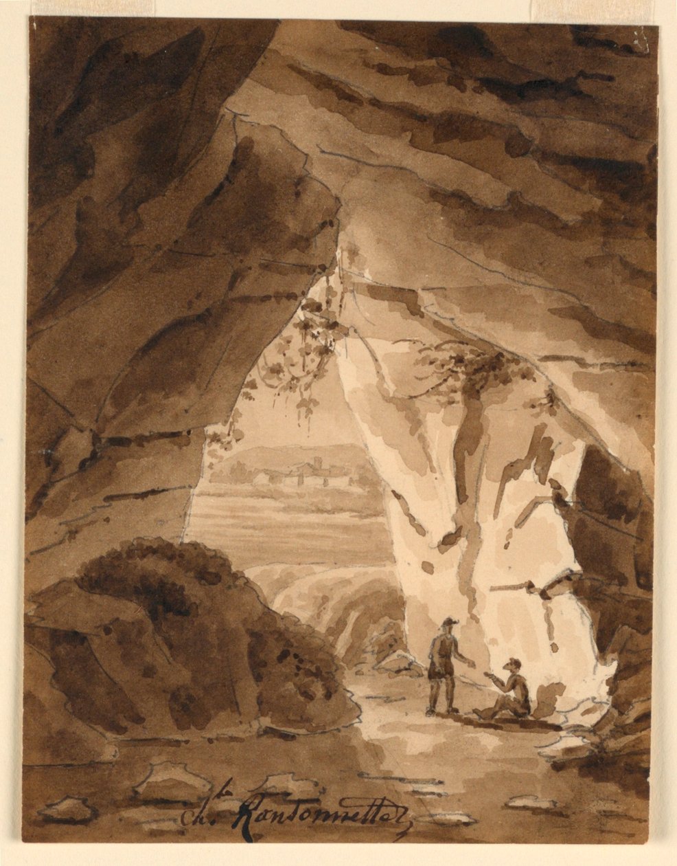 En una cueva de Charles Nicolas Ransonnette