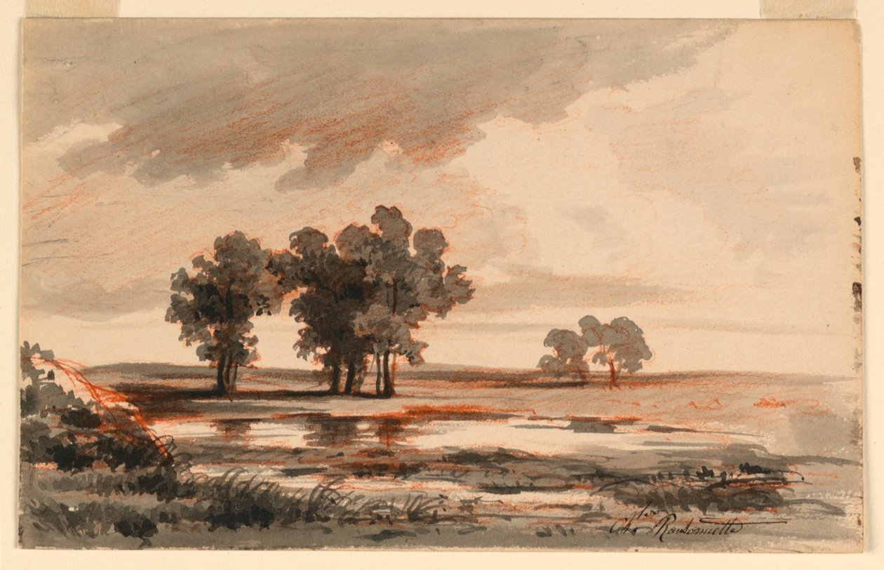 Paisaje de Charles Nicolas Ransonnette