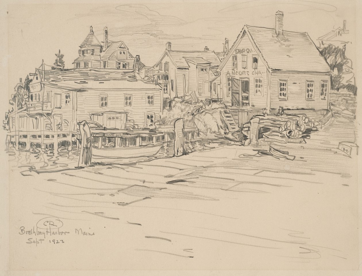 Boothbay Harbor, Maine, 1923 de Charles P. Reiffel