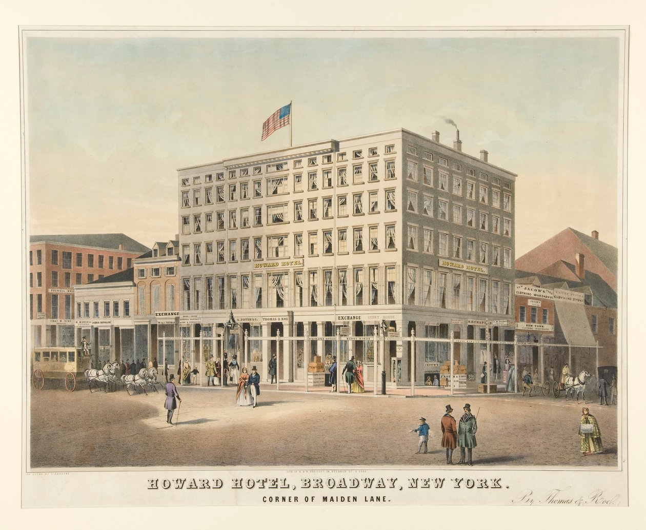 Hotel Howard, Broadway, Nueva York de Charles Parsons