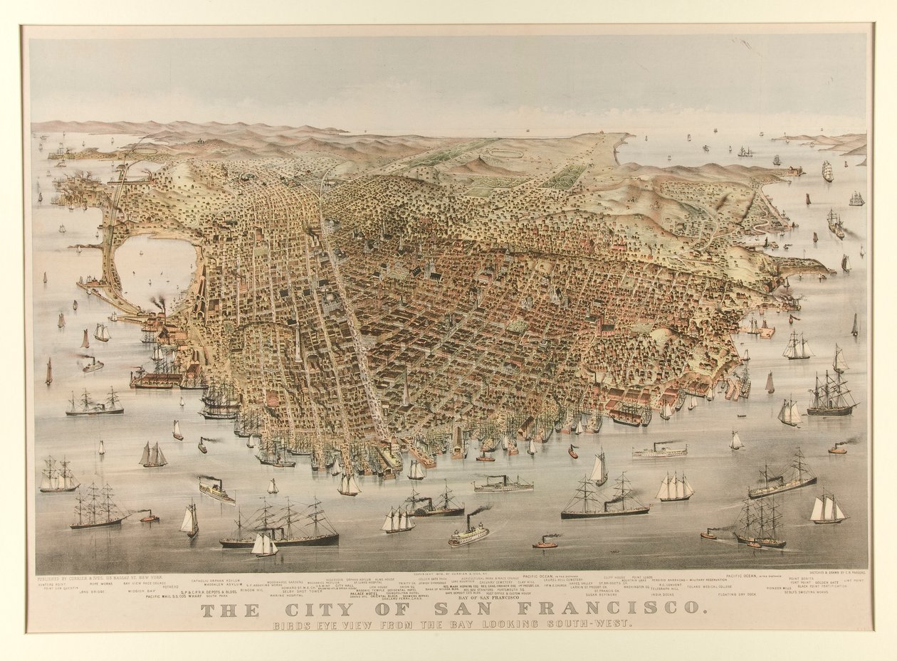 La ciudad de San Francisco - Pájaro de Charles Parsons