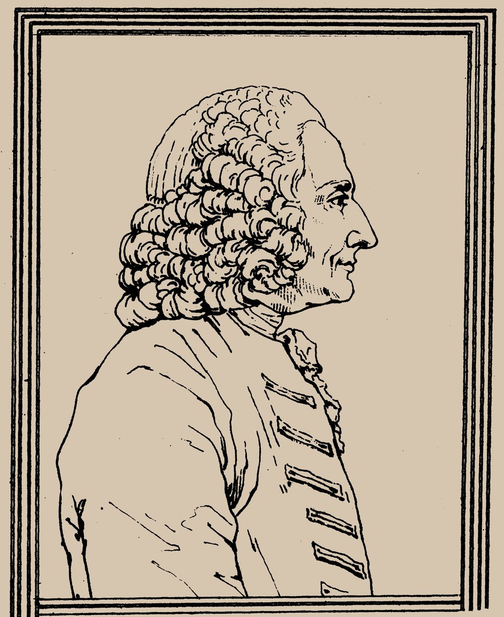 Retrato del compositor Jean-Philippe Rameau de Charles Paul Landon
