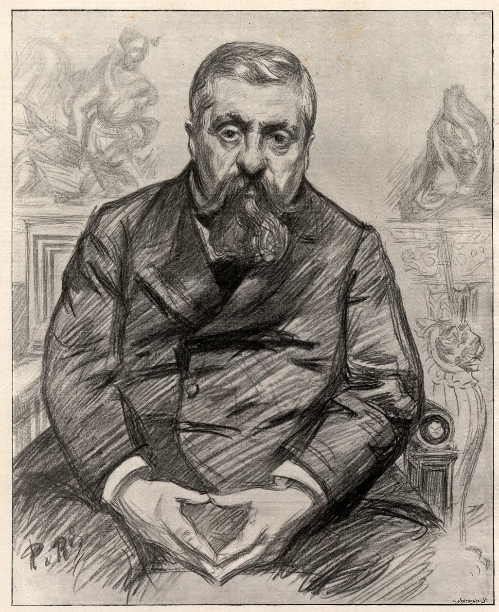Retrato de Charles Alexandre Dupuy (1851-1923), estadista francés de Charles Paul Renouard