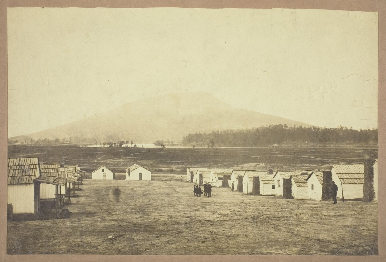 Sin título (Campamento militar, quizás de la Batalla de Lookout Mountain, Chattanooga, Tennessee) de Charles Peck
