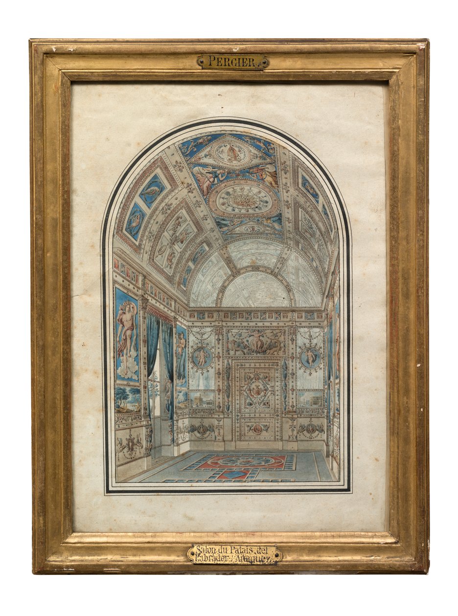 Habitación en la Casa del Labrador, Palacio Real de Aranjuez de Charles Percier