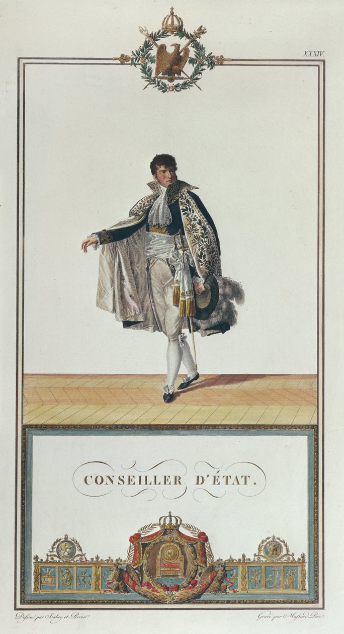 Uniforme del Consejero de Estado para la Coronación de Napoleón, 1804 de Charles Percier