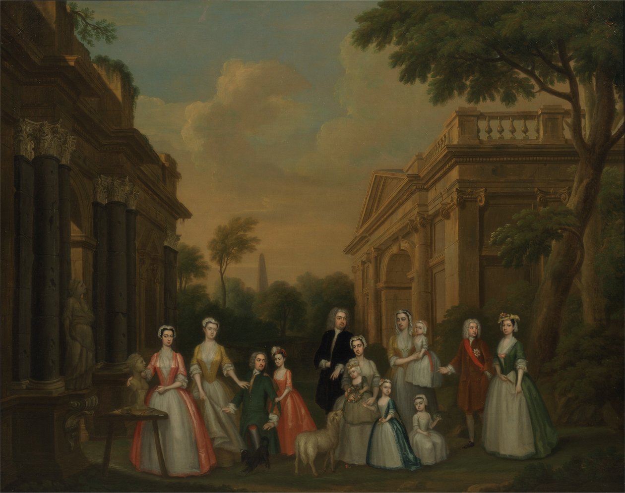 La familia Finch, c.1732 de Charles Philips