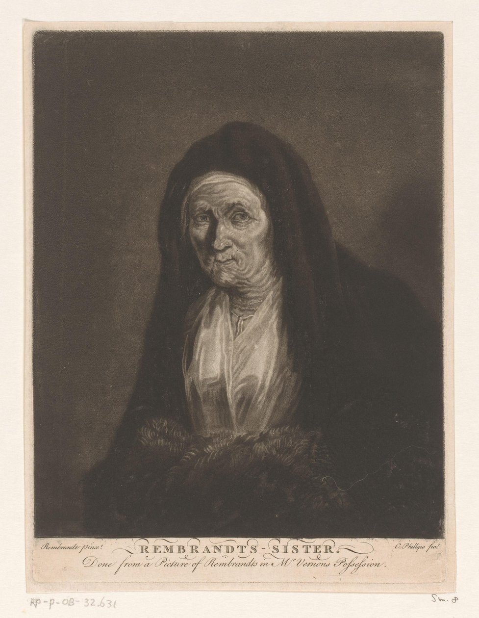 Retrato de una anciana desconocida
Rembrandts - hermana (título en el objeto) de Charles Phillips