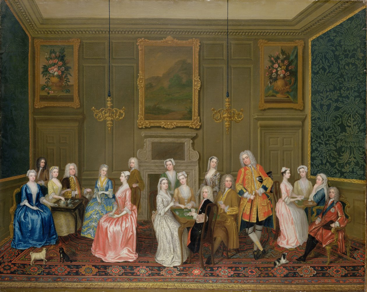 Fiesta de té en la casa de Lord Harrington, St. James