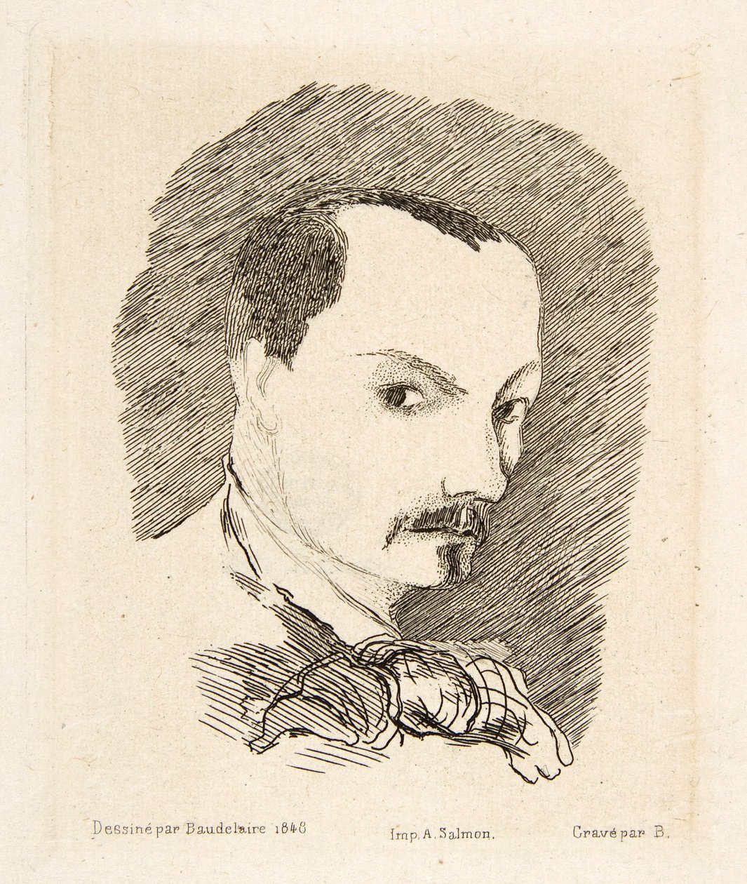 Autorretrato de Charles Baudelaire, pub. 1869 de Charles Pierre Baudelaire