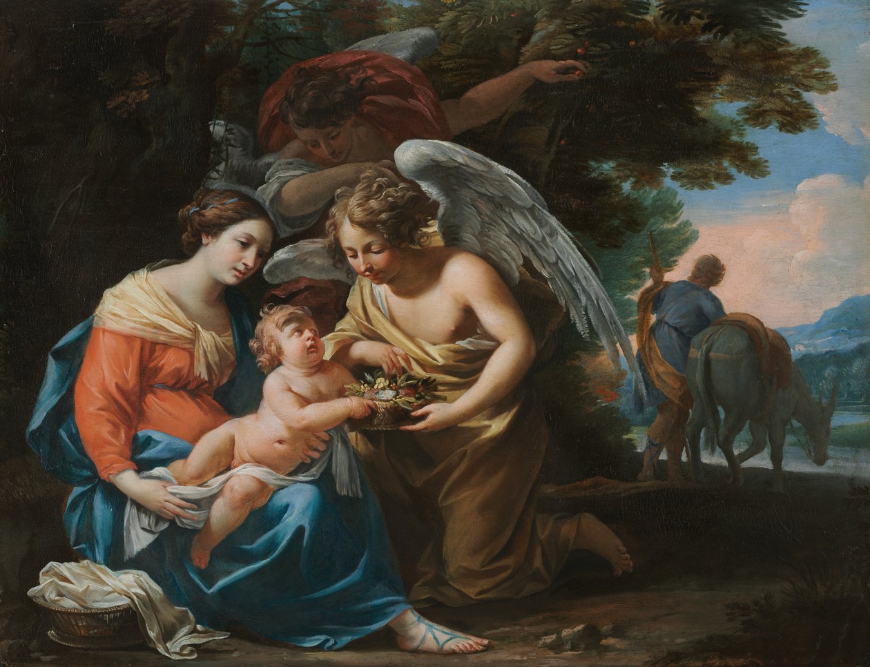 Descanso en la huida a Egipto, c. 1640 de Charles Poërson
