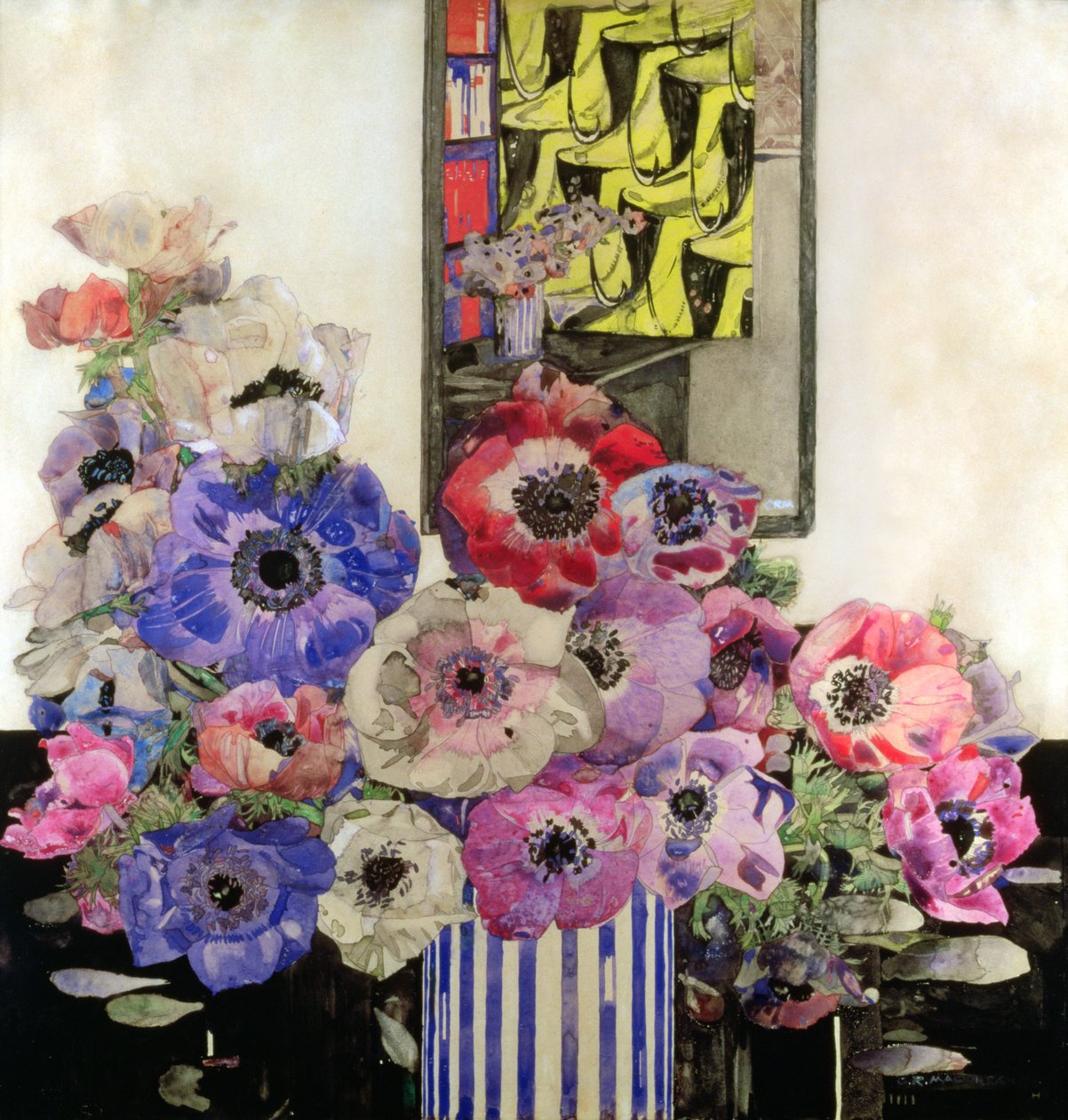 Anémonas, c.1915-16 de Charles Rennie Mackintosh