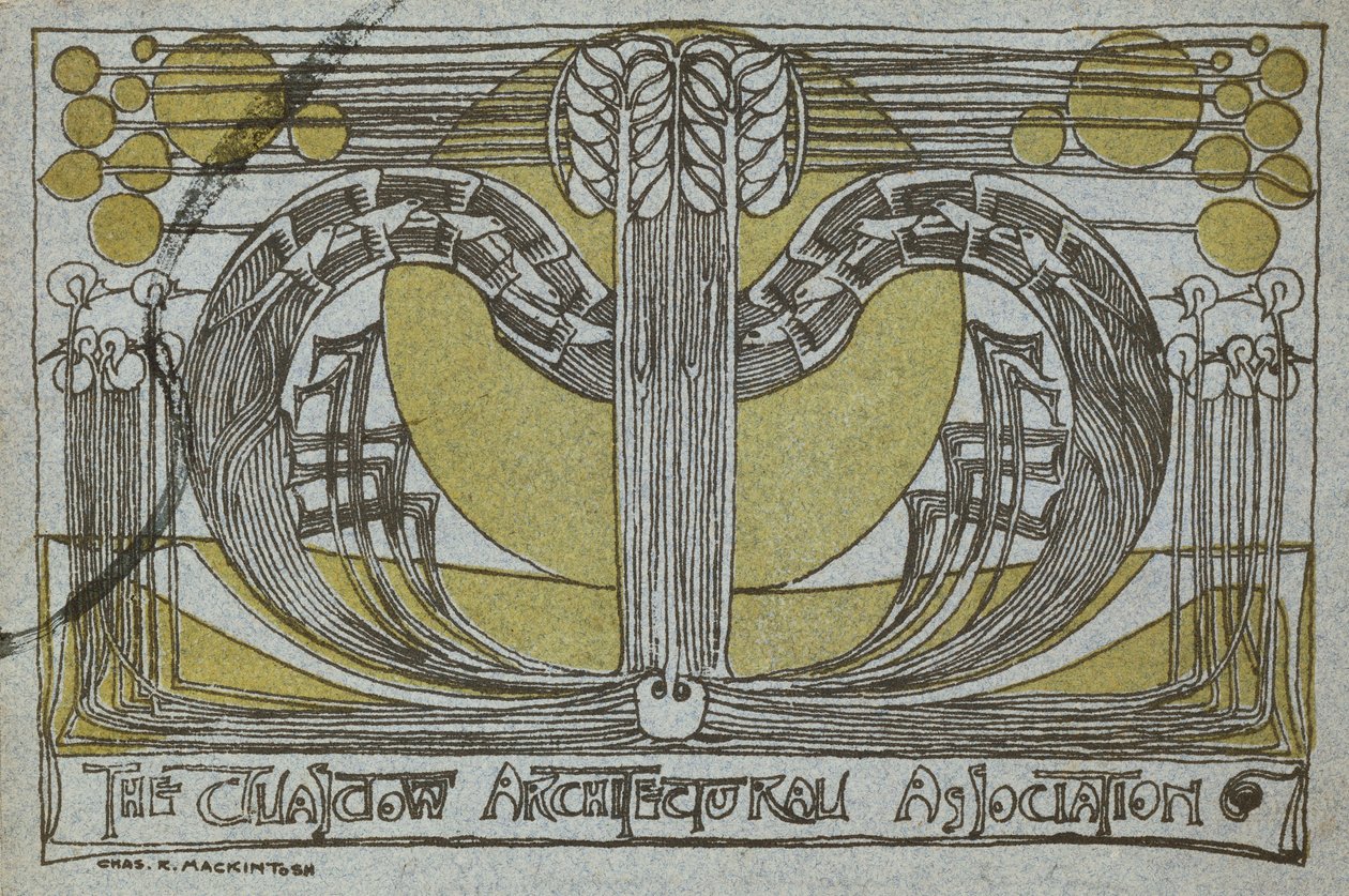 Programa de Conversación, de la Asociación de Arquitectura de Glasgow de Charles Rennie Mackintosh