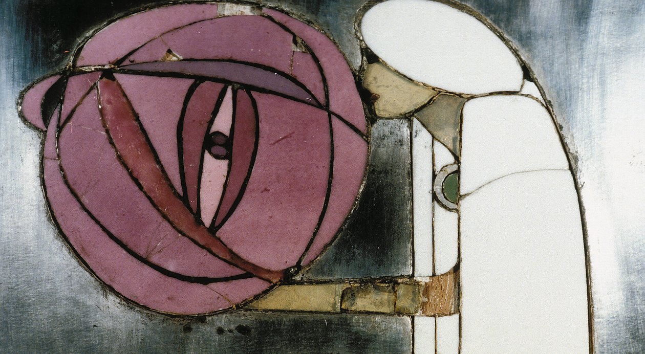 Gabinete blanco diseñado para la Sra. Rowat, 1902 de Charles Rennie Mackintosh