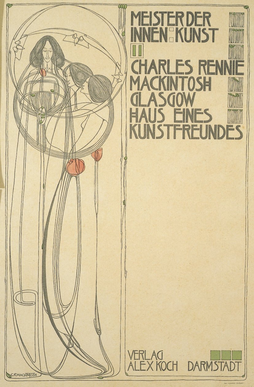 Página de título para Haus Eines Kunstfreundes (Meister der Innenkunst II) de Charles Rennie Mackintosh
