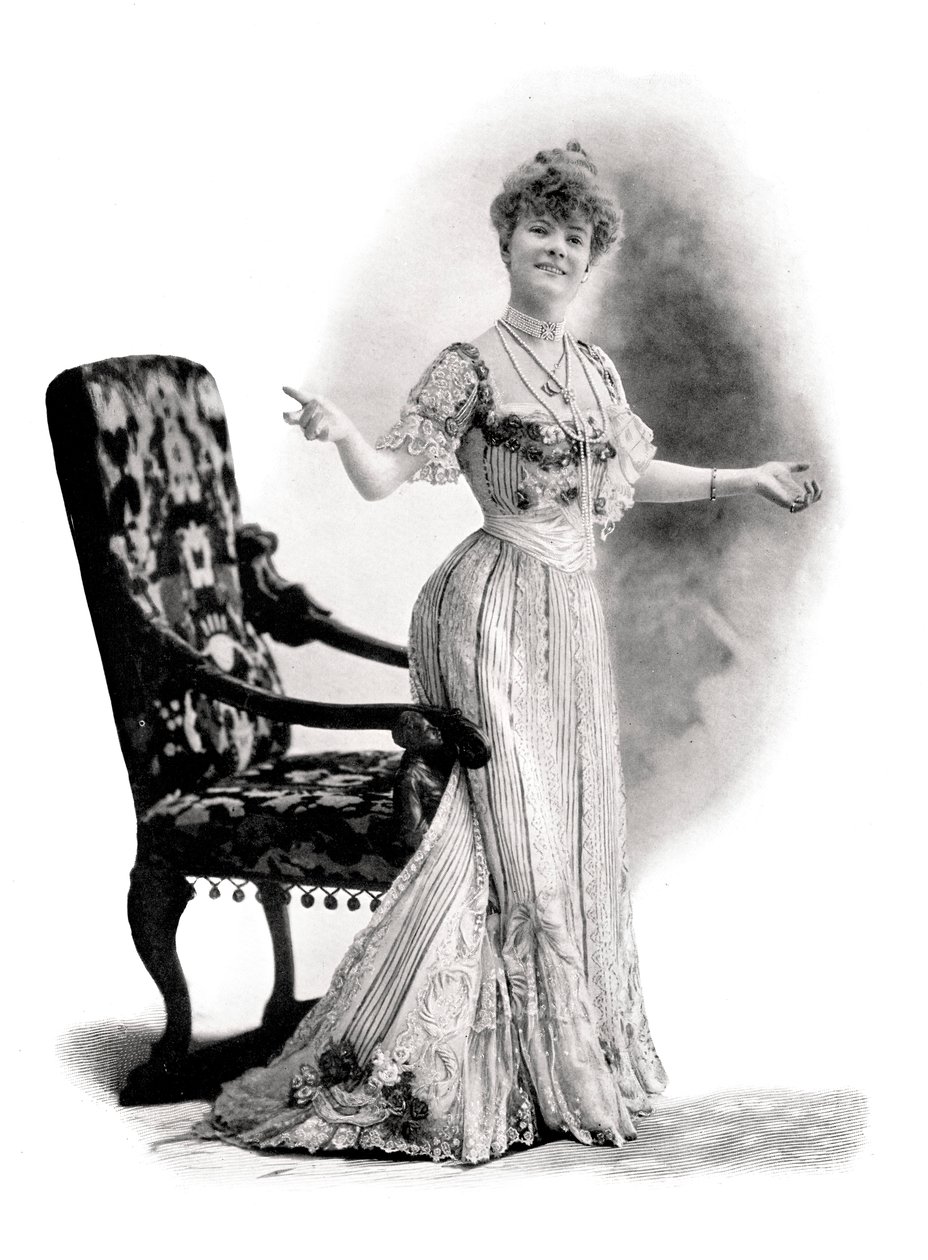 Una actriz parisina, Mademoiselle Charlotte Wiehe, 1901 de Charles Reutlinger