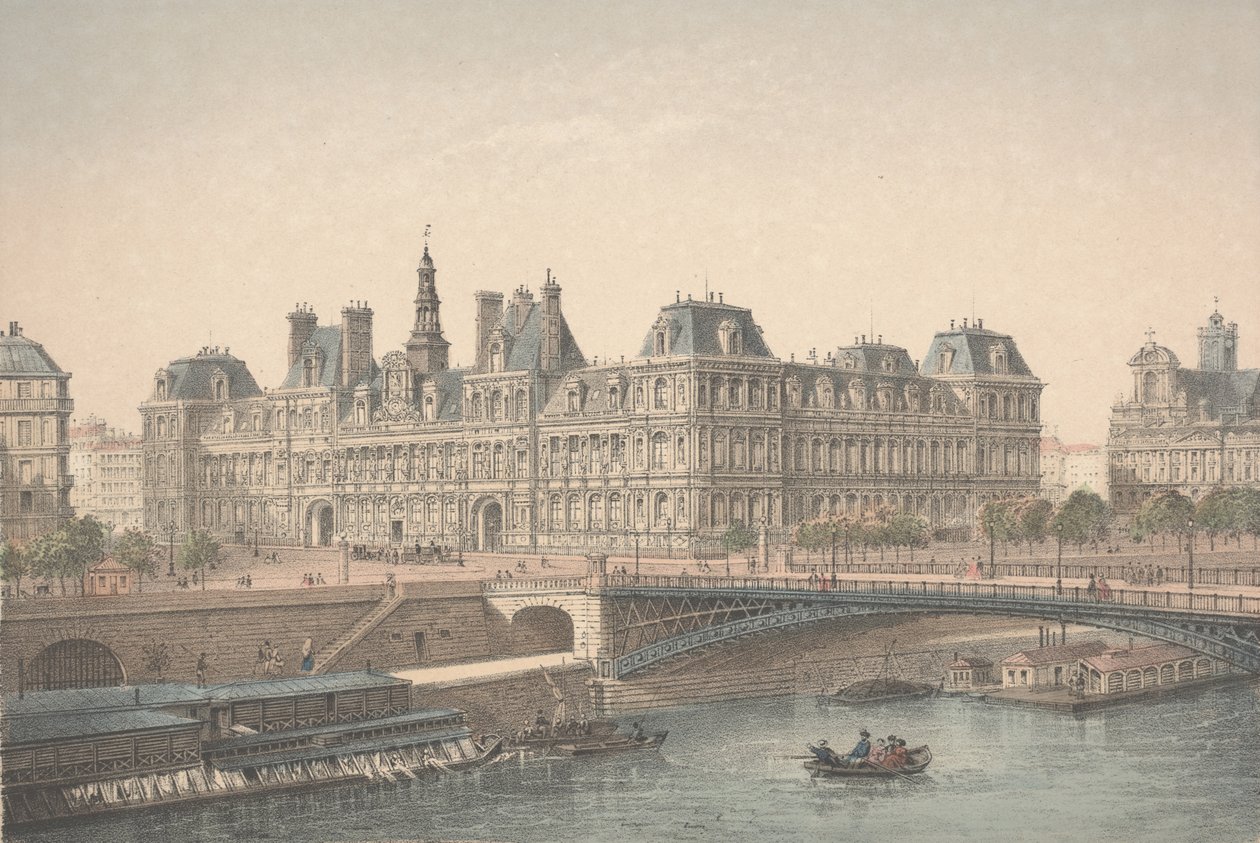 Hotel de Ville, París de Charles Riviere