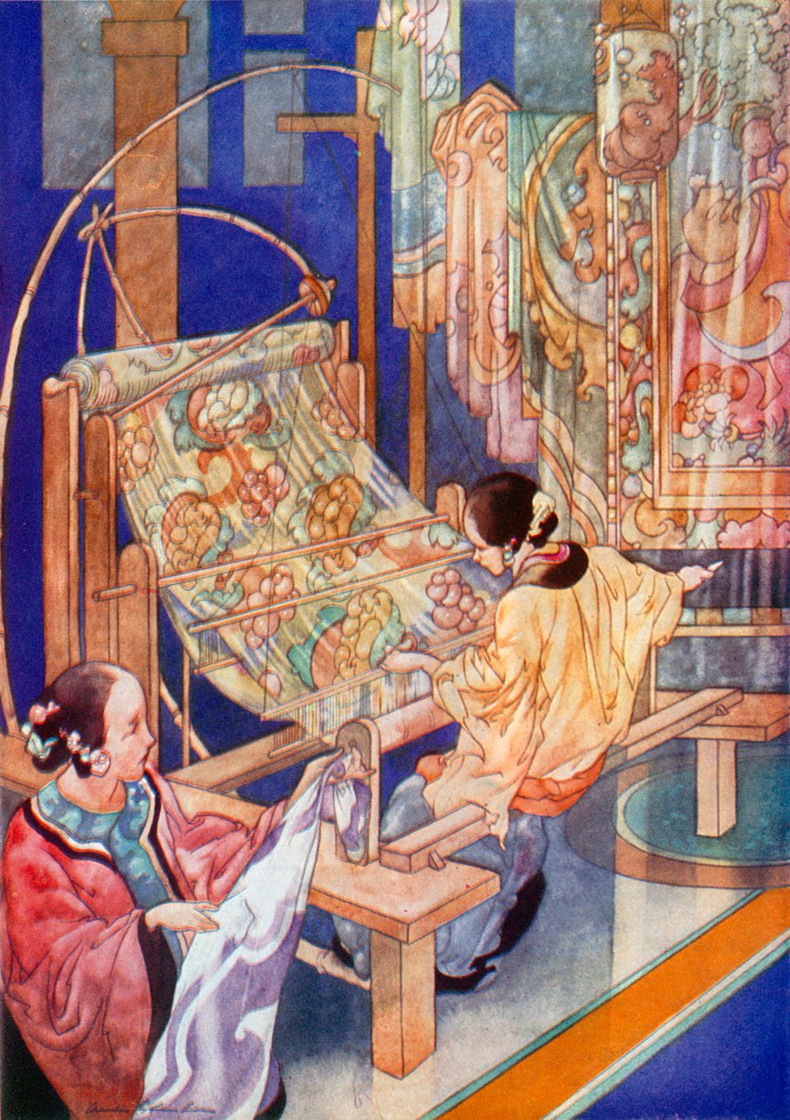 Tejido chino (litografía en color) de Charles Robinson
