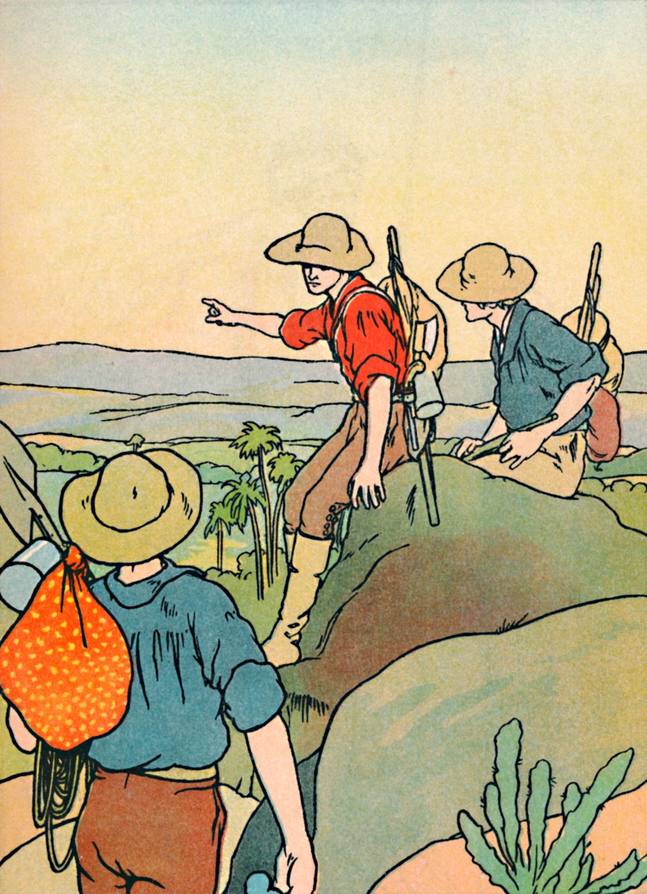 Primeros colonos en Australia, 1912 de Charles Robinson
