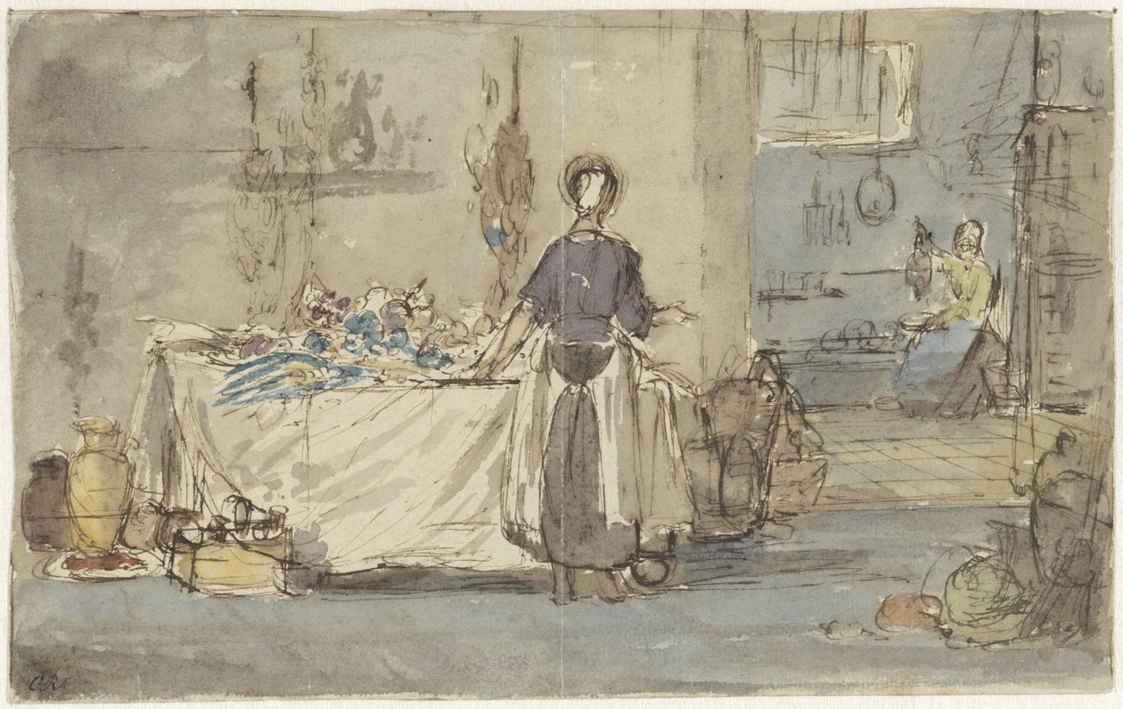 Interior de la cocina de Charles Rochussen