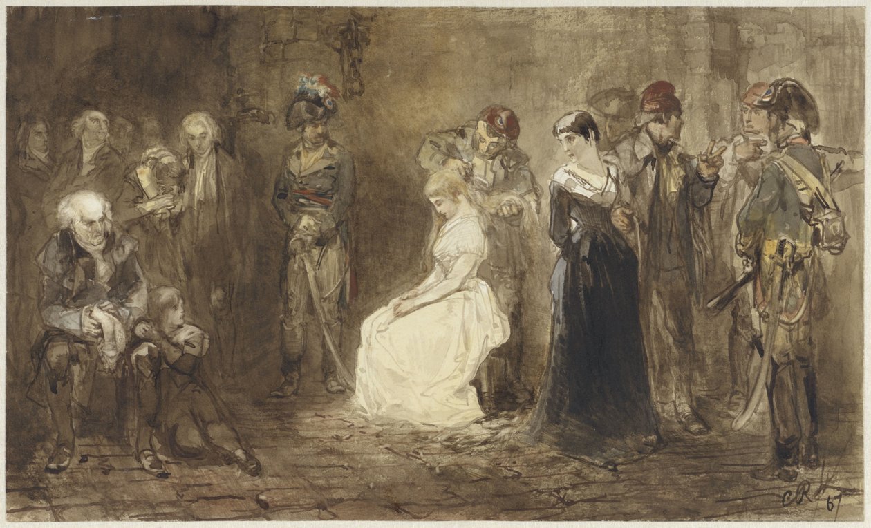 La princesa Isabel de Francia en prisión, 10 de mayo de 1794 de Charles Rochussen