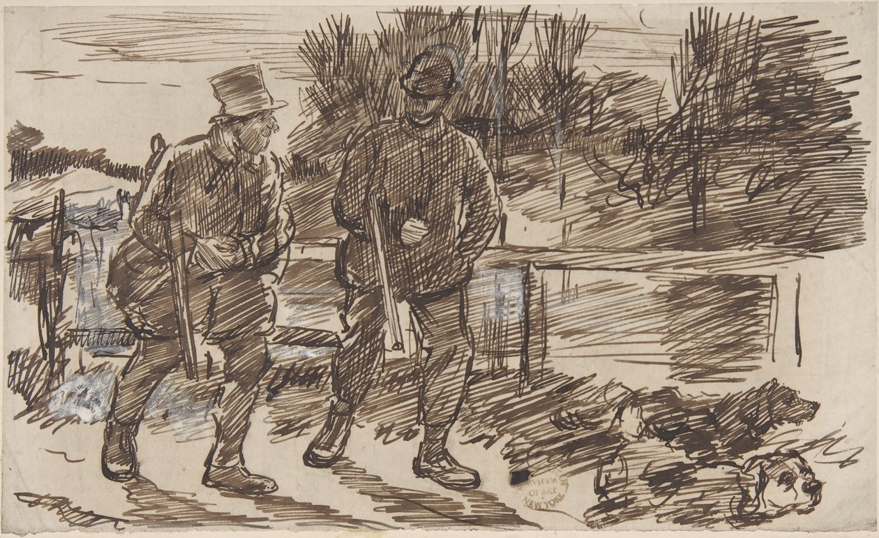 Anticipación para Punch, o el London Charivari, 23 de octubre de 1876 de Charles Samuel Keene