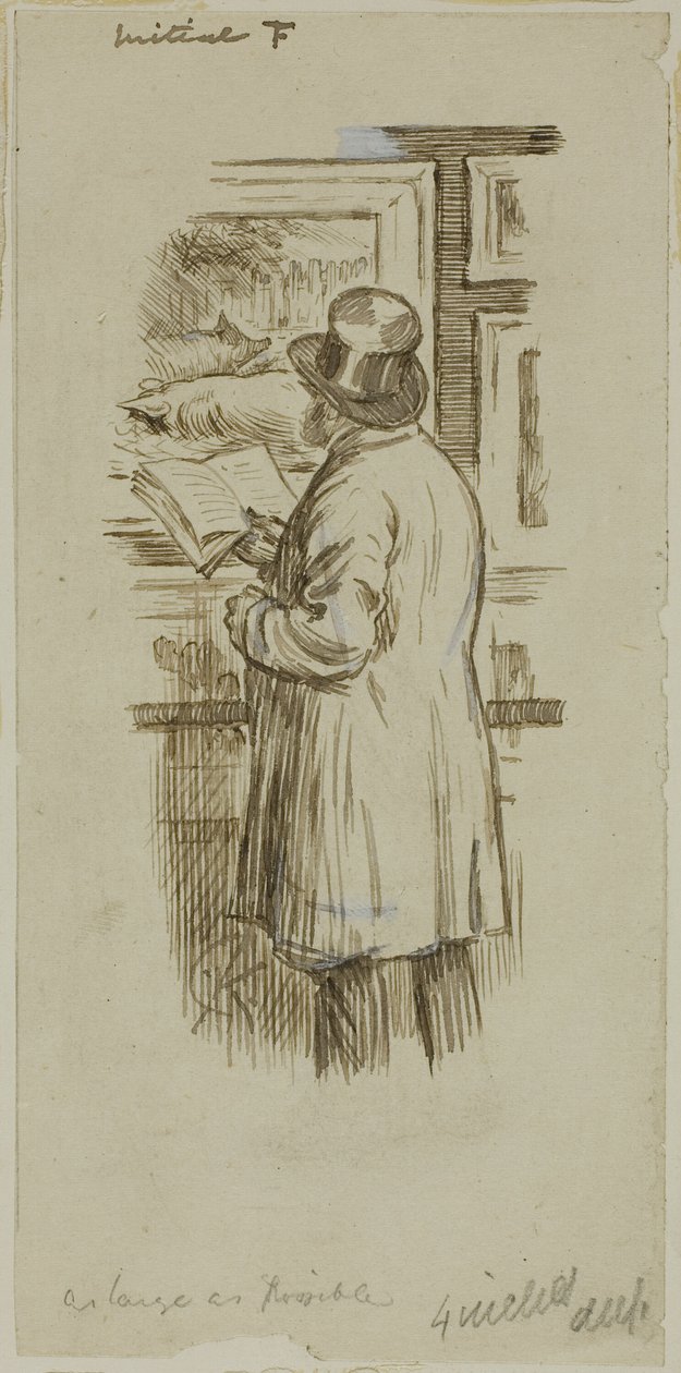 Hombre en exposición de Charles Samuel Keene