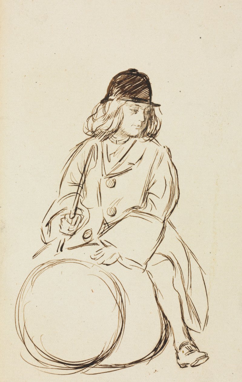 Retrato de la pequeña Corbauld de Charles Samuel Keene