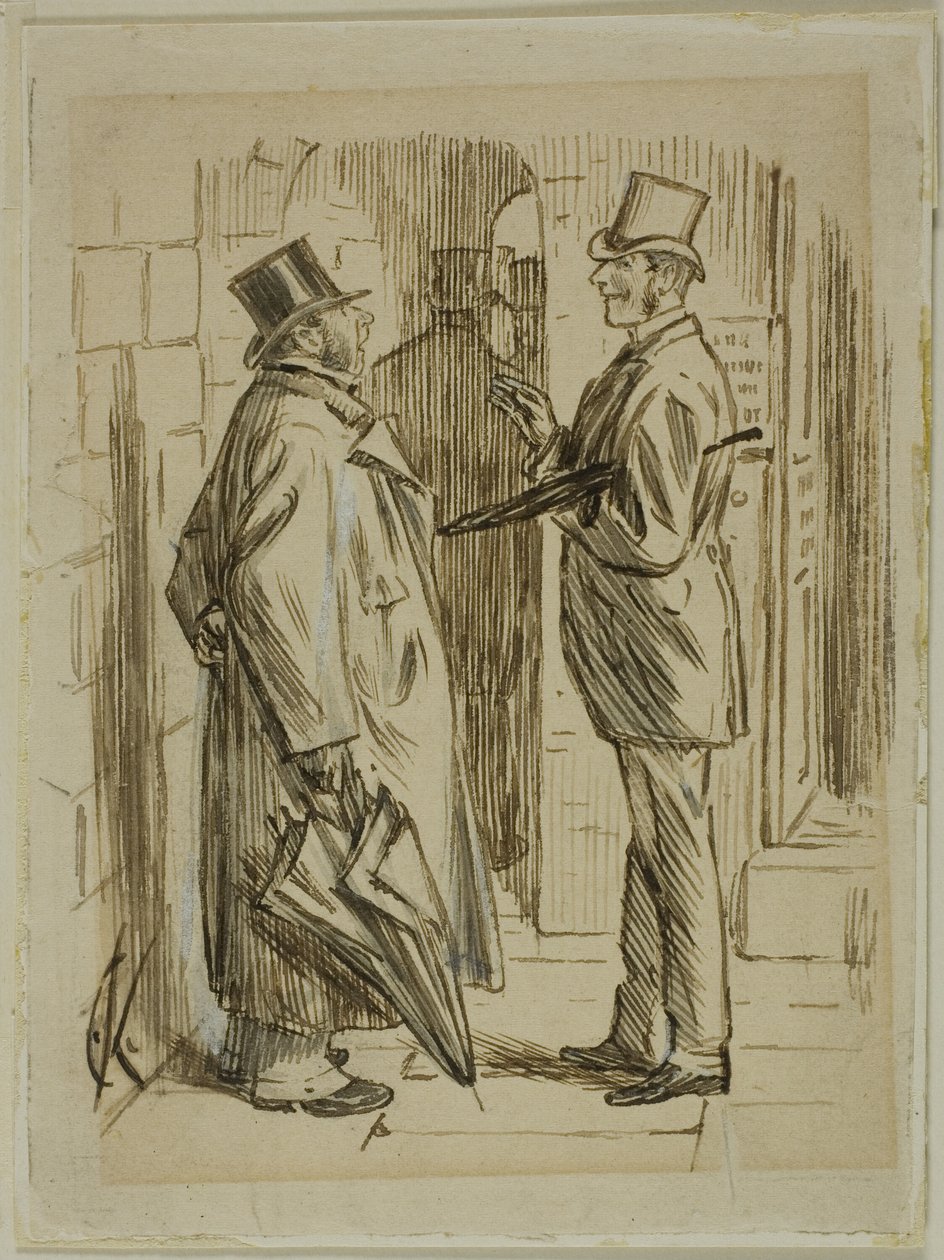 En el mercado de Charles Samuel Keene
