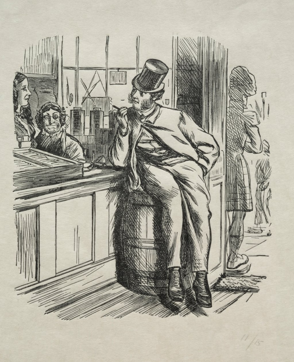 Lo que vino de matar a un tío rico una Navidad de Charles Samuel Keene