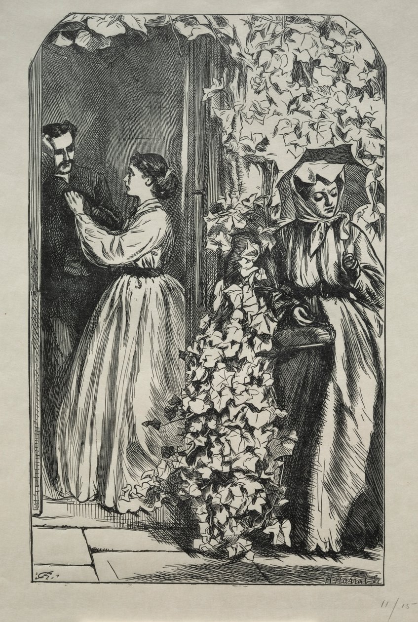 Lo que vino de matar a un tío rico una Navidad, 1865 de Charles Samuel Keene