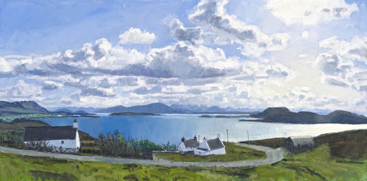 Bahía de Badentarbat, 2011 (óleo sobre lienzo) de Charles Simpson