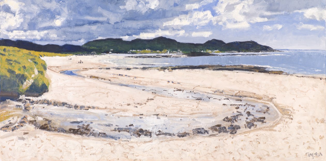 Arroyo de la playa, Sanna, 2017 (óleo sobre lienzo) de Charles Simpson