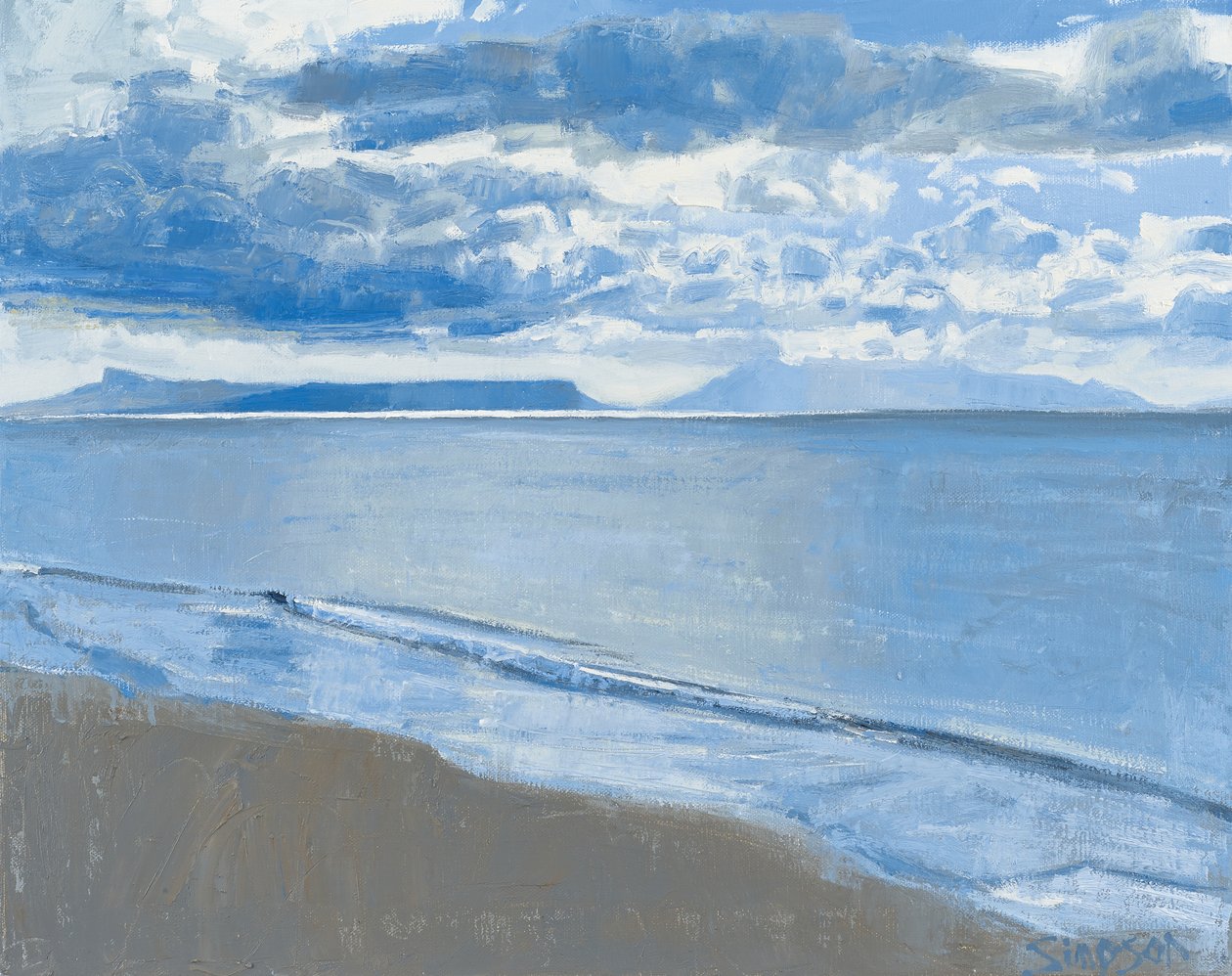 Luz cambiante, 2014 (óleo sobre lienzo) de Charles Simpson