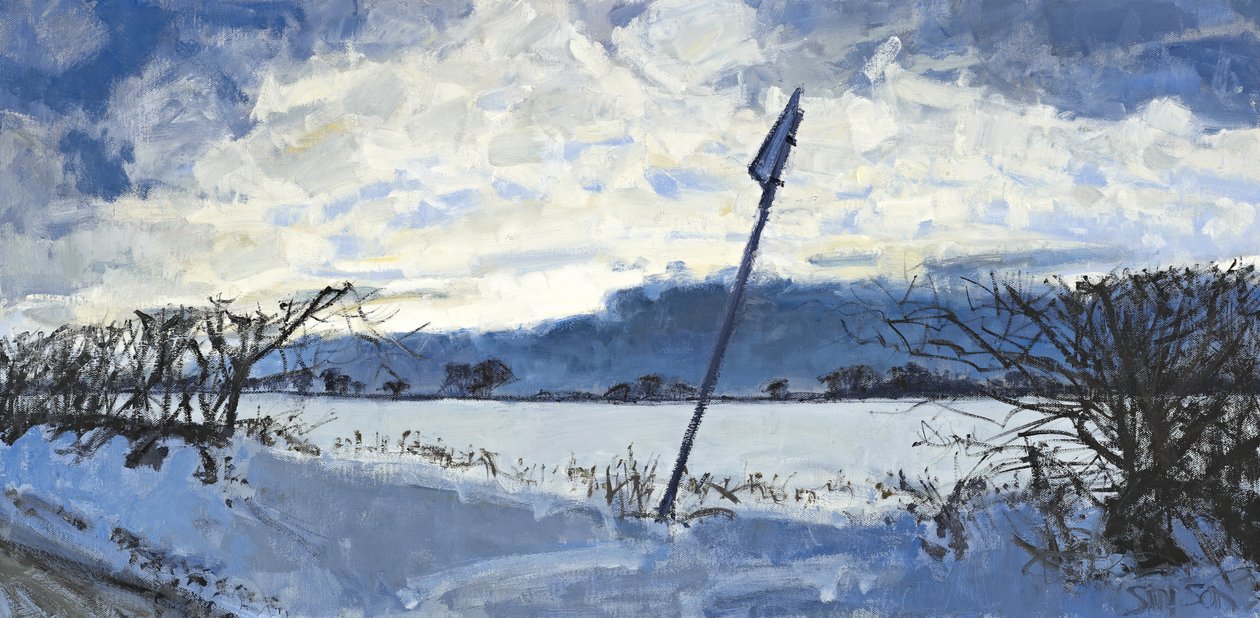 Tarde de diciembre, 2011 (óleo sobre lienzo) de Charles Simpson