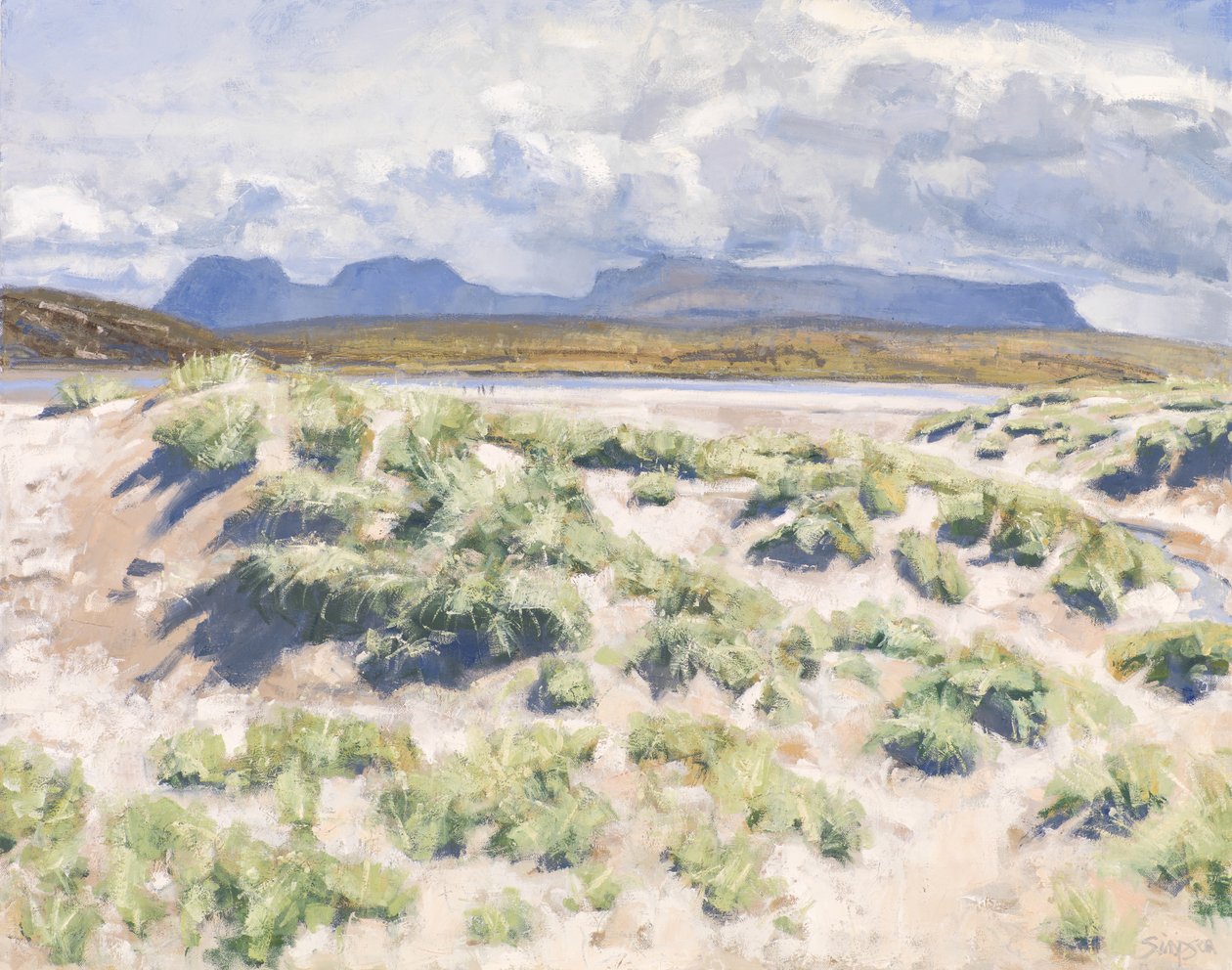 Dunas, Achnahaird, 2017 (óleo sobre lienzo) de Charles Simpson
