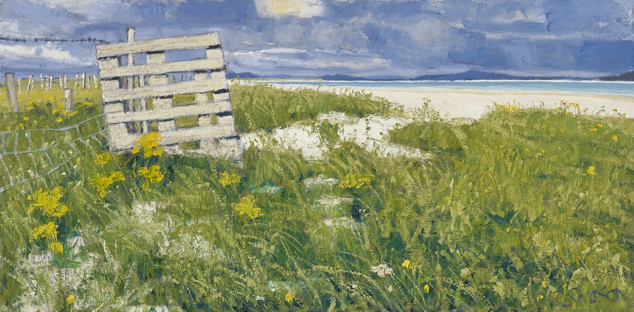 North Uist Grasses, 2013 (óleo sobre lienzo) de Charles Simpson