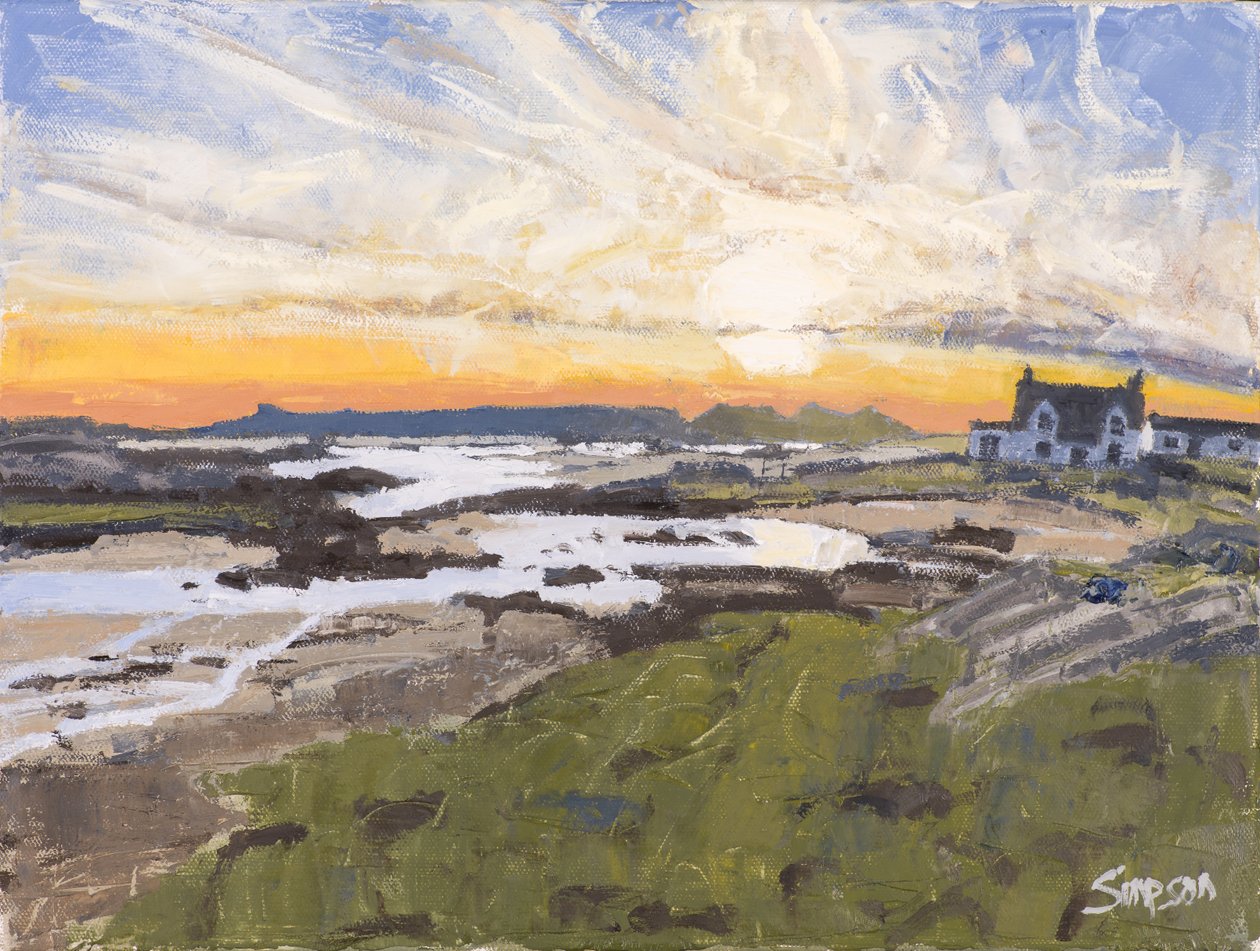 Arroyo hacia el mar, 2016 (óleo sobre lienzo) de Charles Simpson