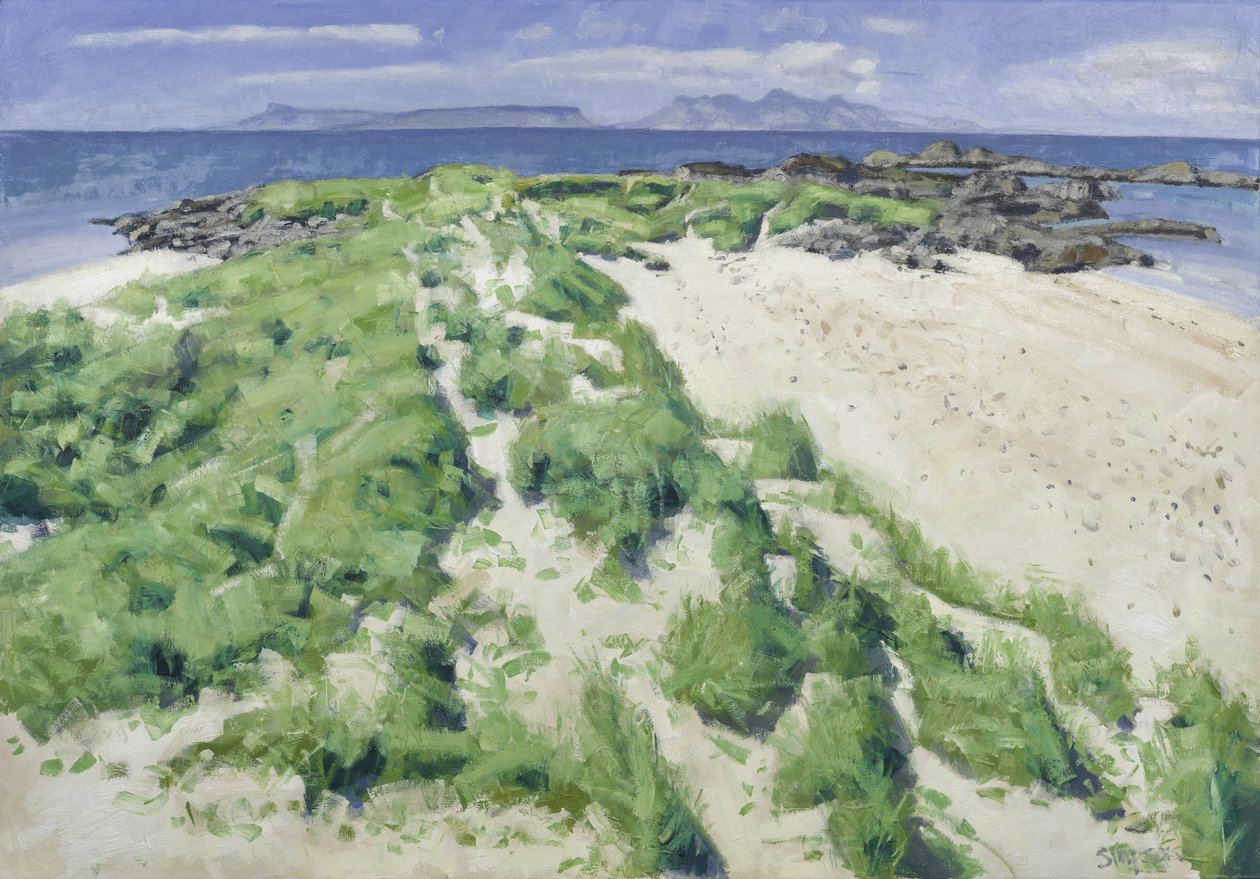 Dos playas, 2016 (óleo sobre lienzo) de Charles Simpson