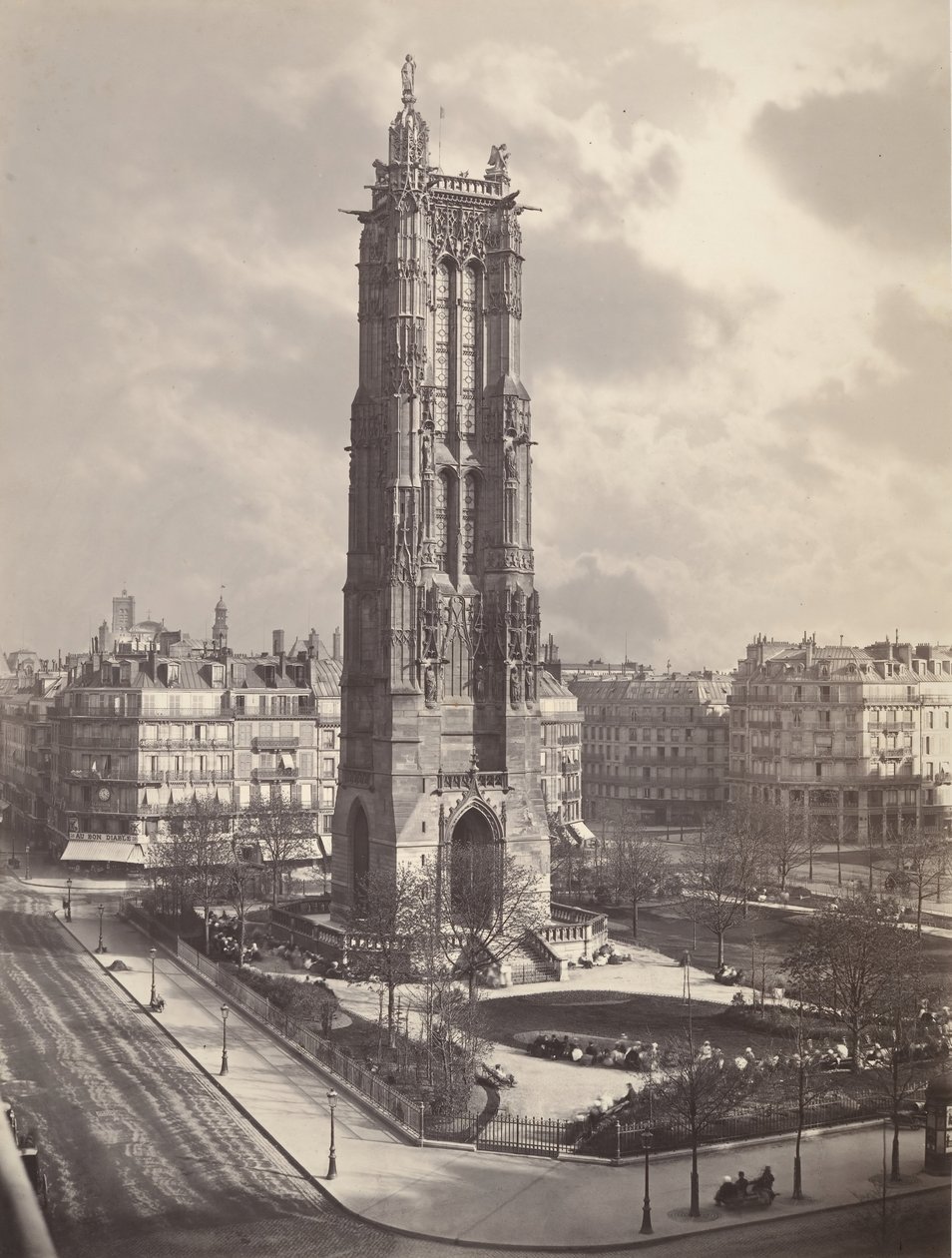 La Tour St. Jacques La Boucherie en París, ca. 1867 de Charles Soulier