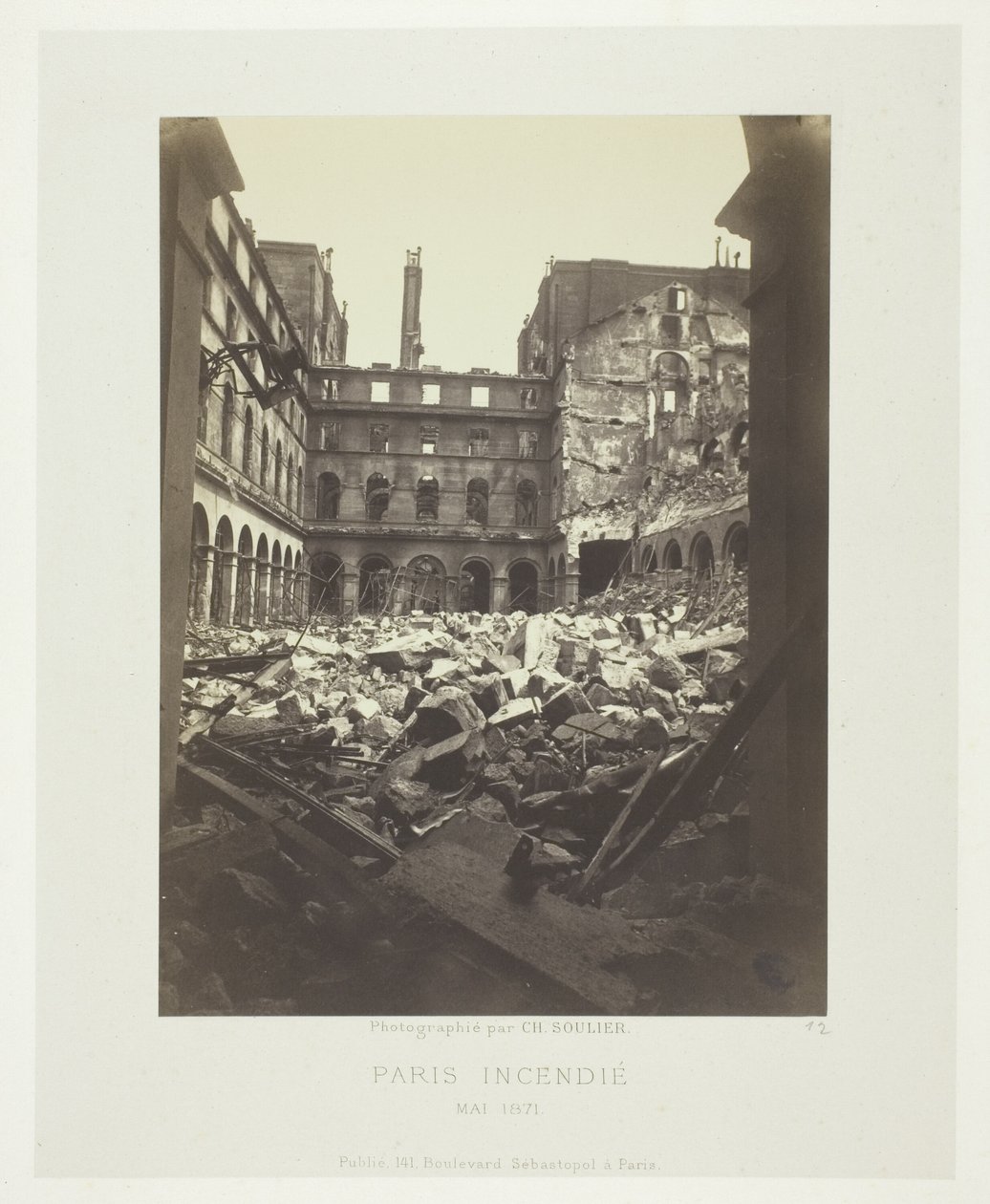 Incendio de París (Interior del Ministerio de Finanzas) de Charles Soulier