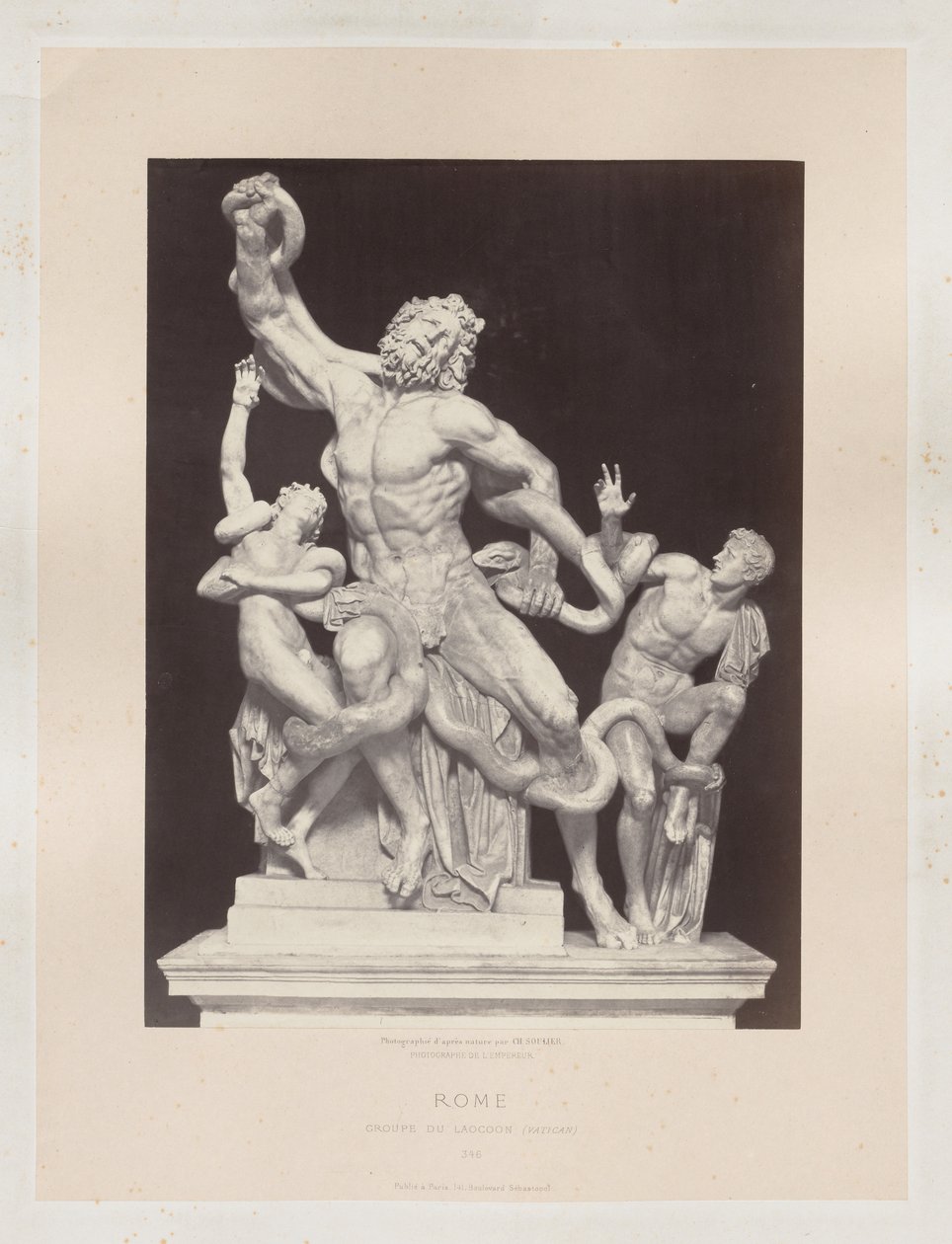 Roma: Grupo de Laocoonte Vaticano de Charles Soulier